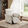 Garvee Power Recliner Glider Chair with Smooth Swivel and Rocking Motion Adjustable Recline USB Charging Port Premium Chenille Fabric and Double Armrests for Living Room and Nursery