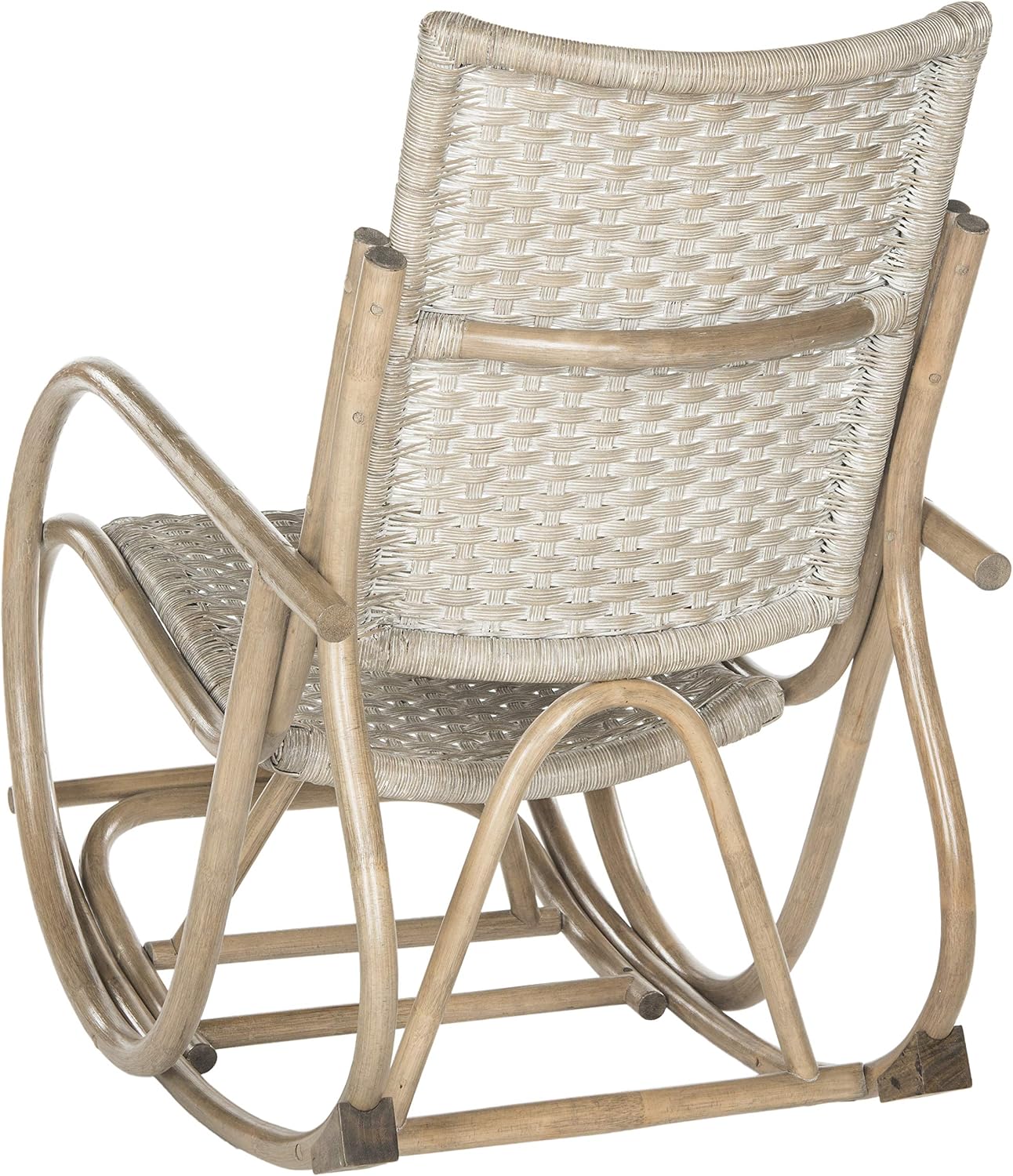 SAFAVIEH Home Collection Bali Antique Grey Rocking Chair