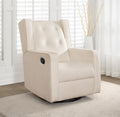 Naomi Home Nursing Chair for Breastfeeding and Bonding, 360° Swivel Rocker Recliner with Adjustable Recline Range, Ergonomic Lumbar Support, Adjustable Footrest, Easy Assembly, Soft Microfiber Fabric