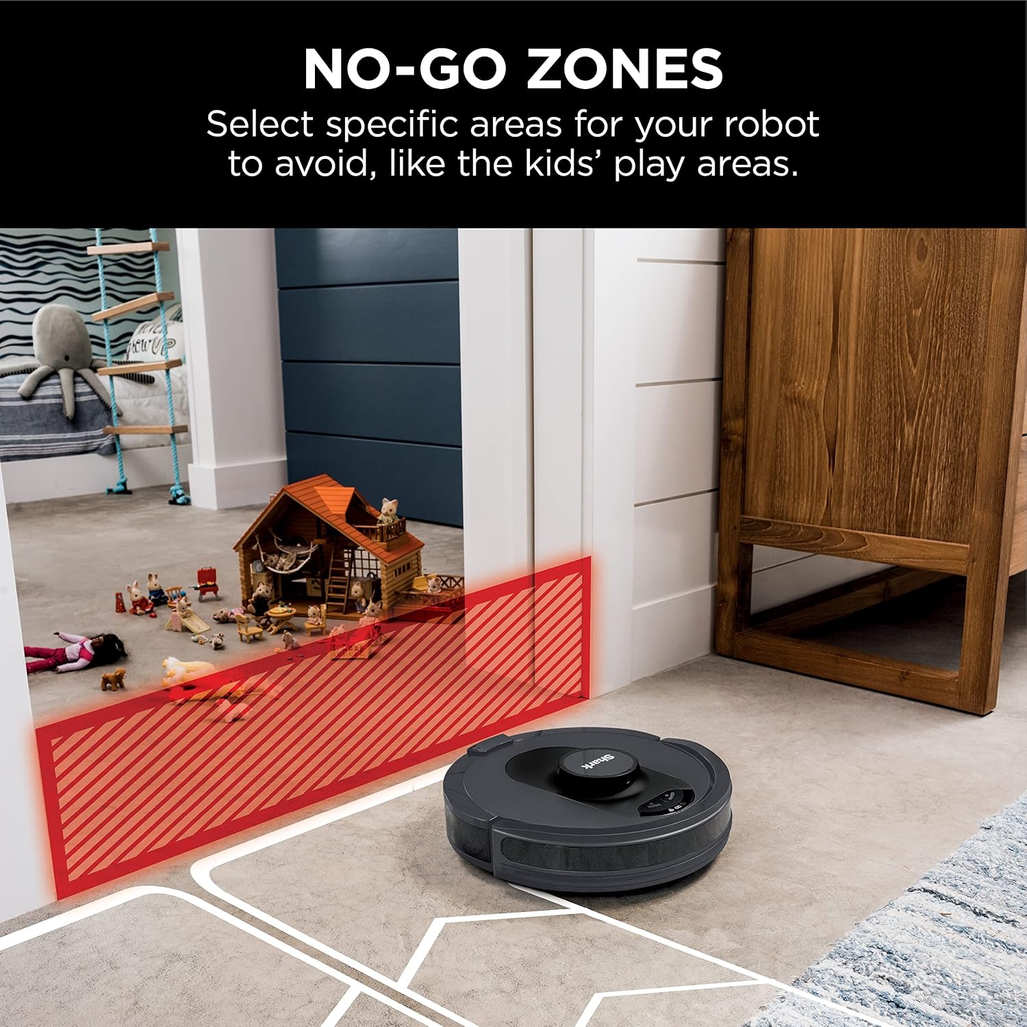 Shark R-AV2501S HEPA Self-Empty Base, Bagless, 30-Day Capacity LIDAR Navigation Perfect for Pet Hair AI Robot Vacuum, Black - Certified Refurbished