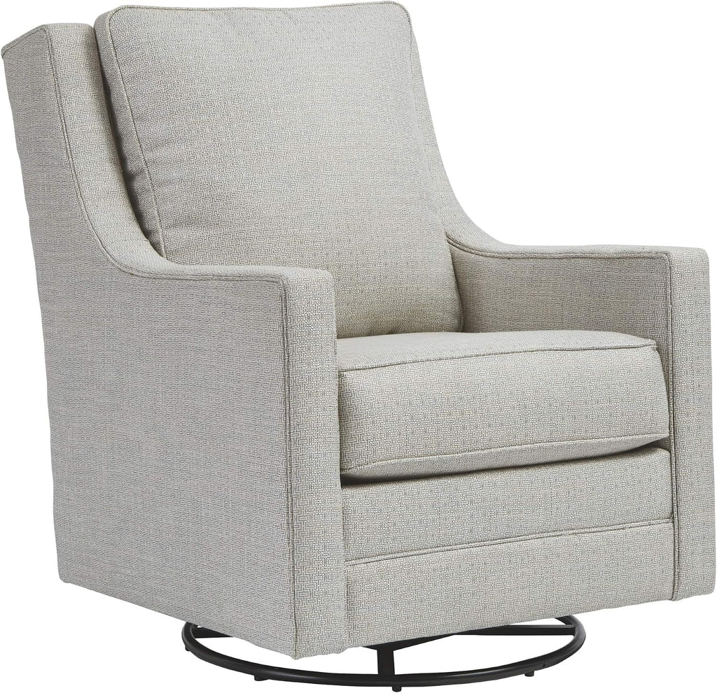 Signature Design by Ashley Kambria Contemporary Swivel Glider Nursery Accent Chair, Gray