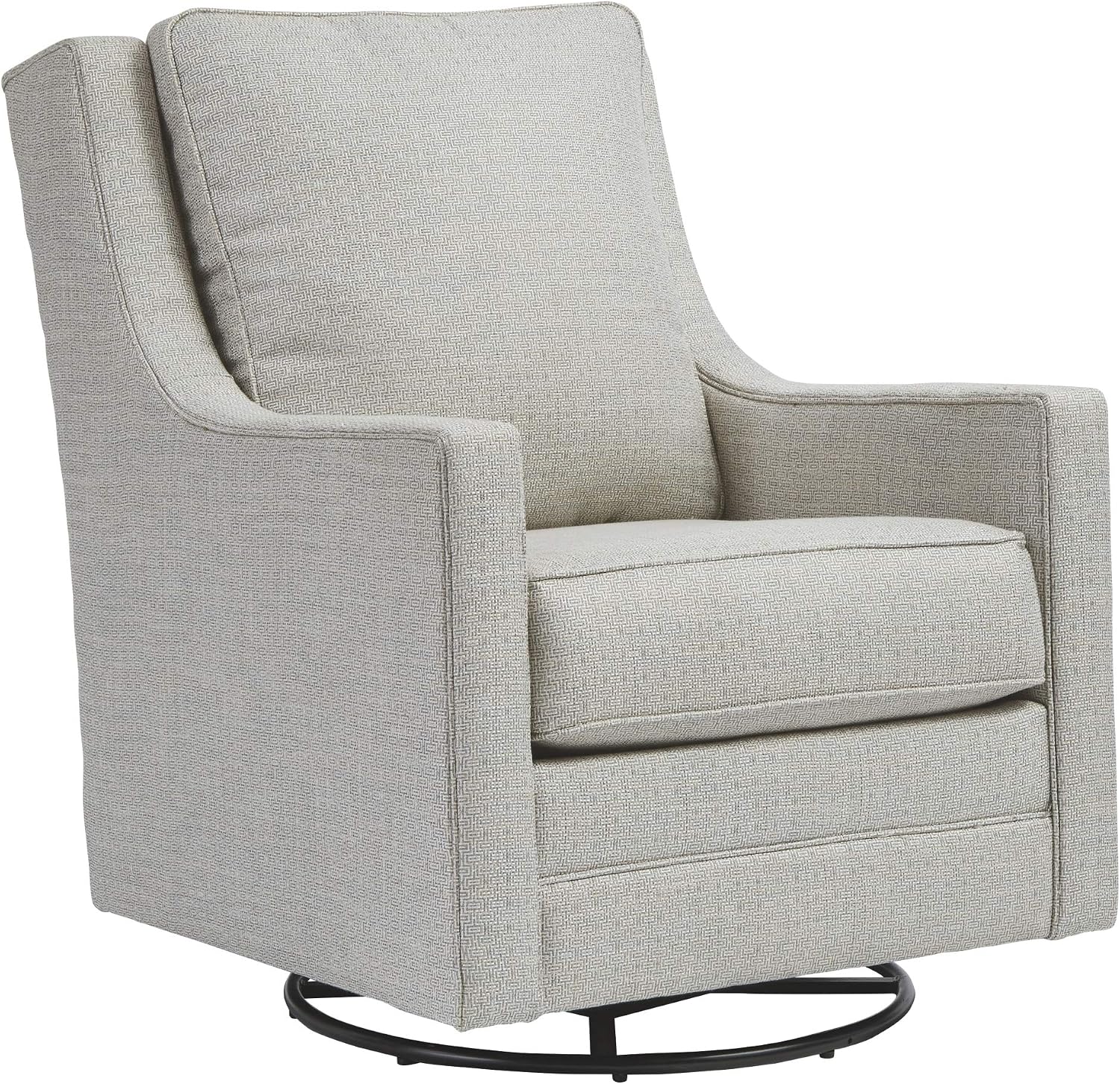 Signature Design by Ashley Kambria Contemporary Swivel Glider Nursery Accent Chair, Gray