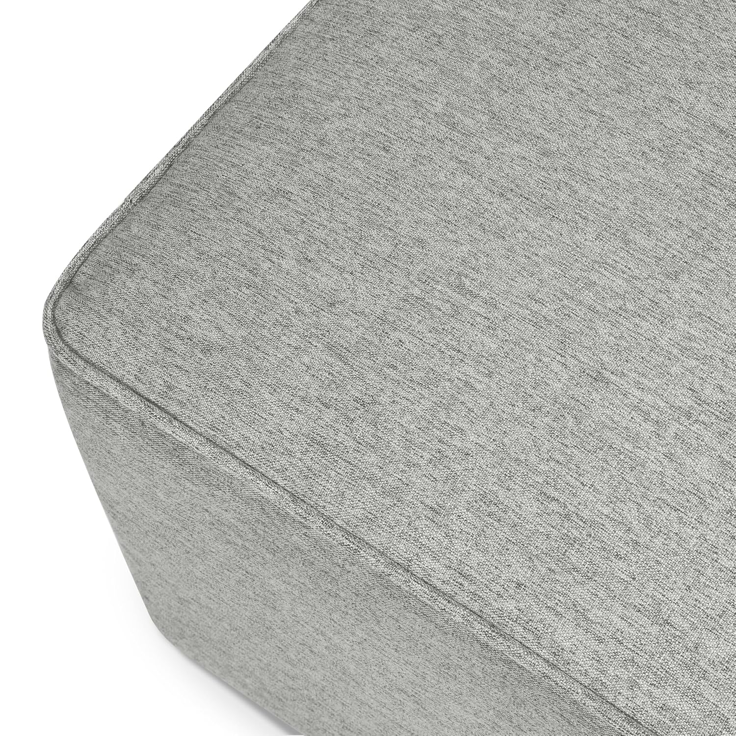 Davinci Universal Gliding Ottoman in Frost Grey, GREENGUARD Gold & CertiPUR-US Certified