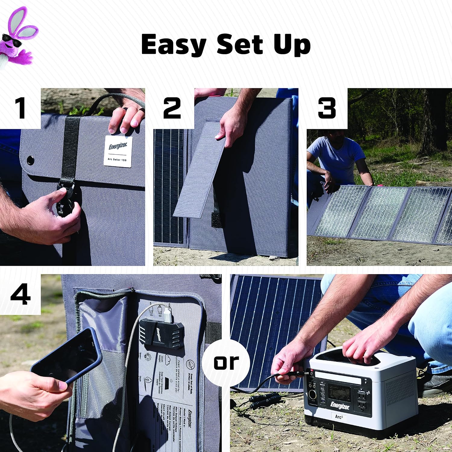 Energizer SLRFLDP120WD Arc Solar 120 Foldable Solar Panel